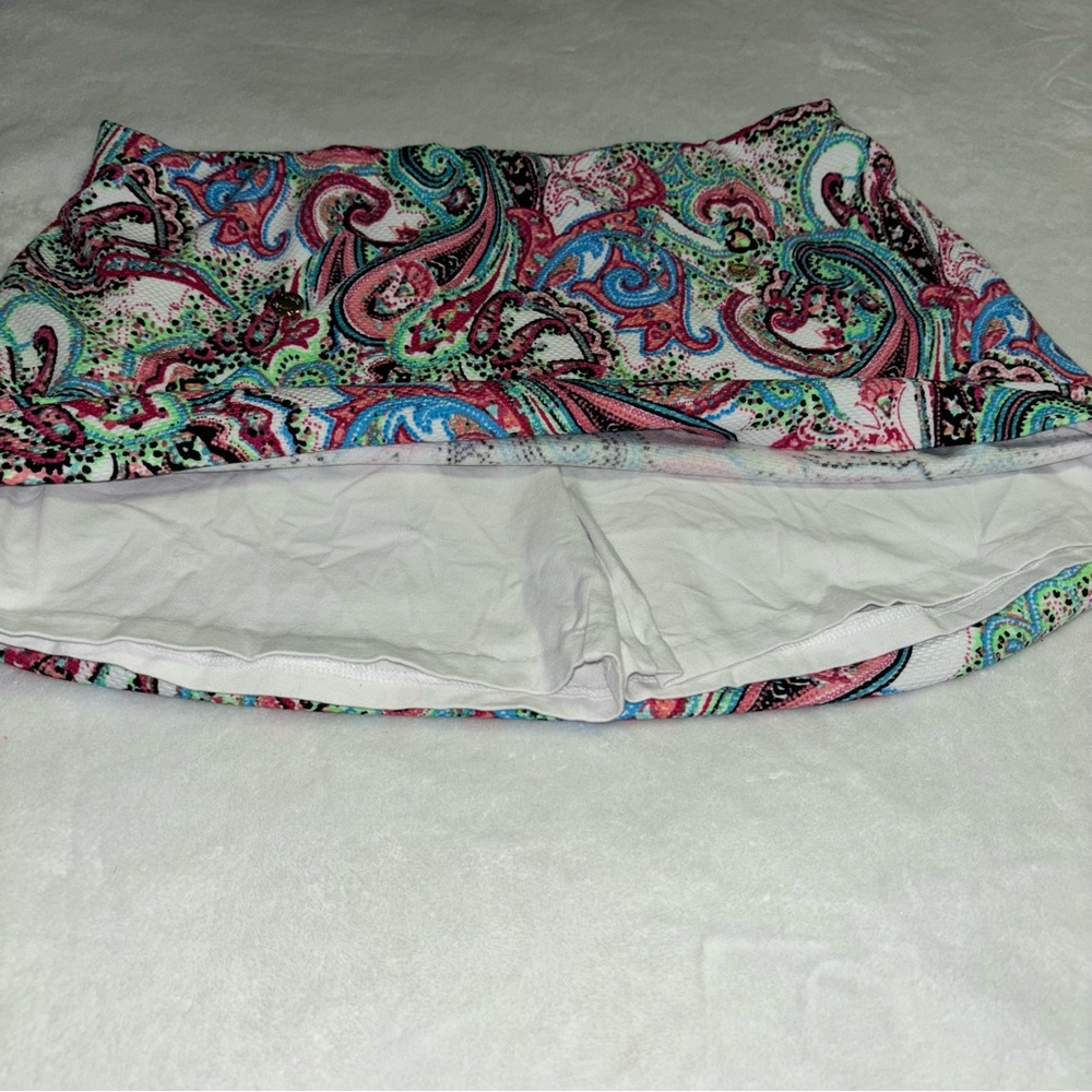 EUC Pappagallo Bright Paisley Skort Size XL - Picture 2 of 6